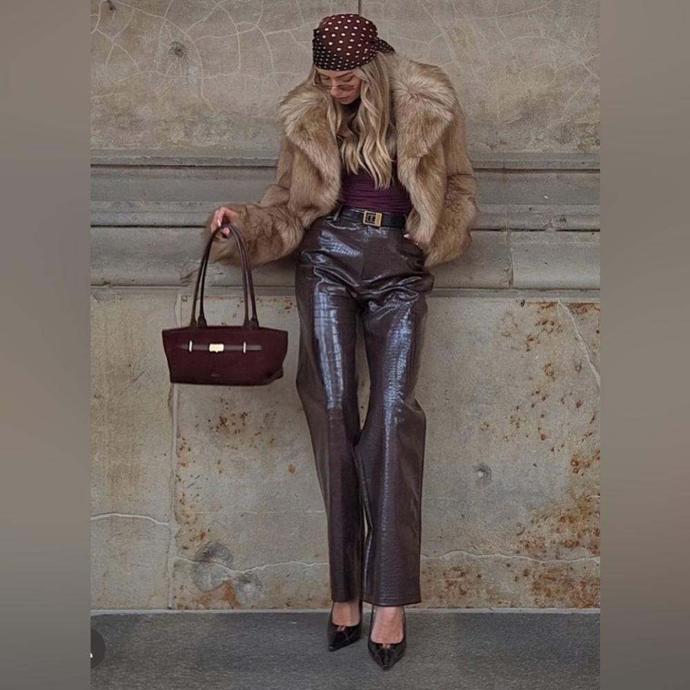 Zara Collection Faux Leather Pants